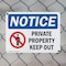 Signmission Private Property Keep Out OSHA Notice Sign, Plastic, 14in W x 10in L, 2PK OS-2PACK-NS-P-1014-L-16418 - alternate 5